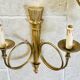 Pair of gilded bronze wall lamps