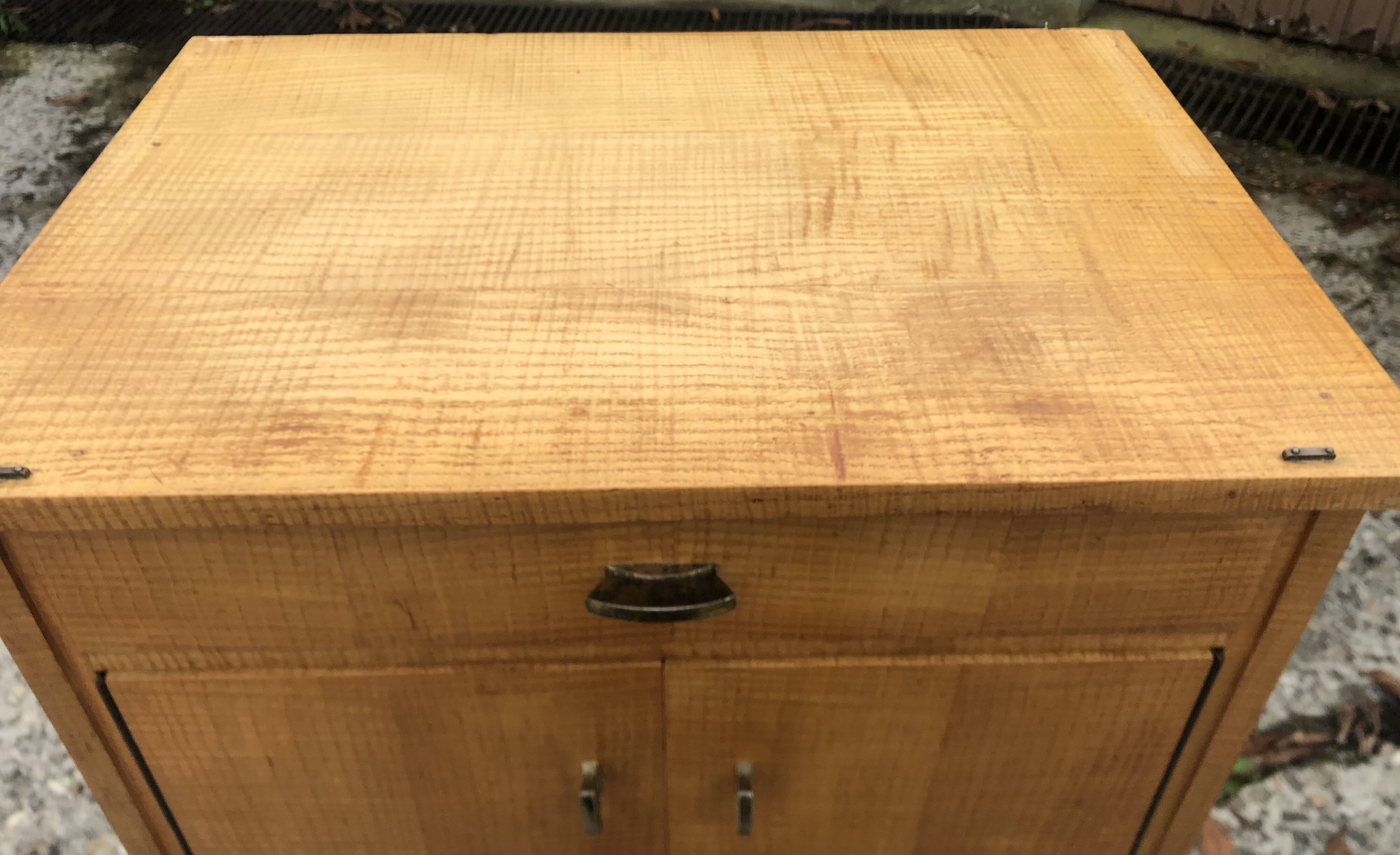 Vintage 60s blond wood bedside tables