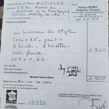 Louis XV painted style desk – Antique invoice (Patrice Burel)