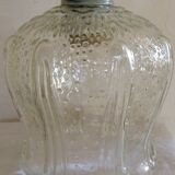Suspension Tulip glass to relief transparent vintage
