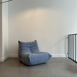 Chauffeuse togo bleu par Michel Ducaroy pour Ligne Roset