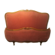 Li corbeille velour ras rose