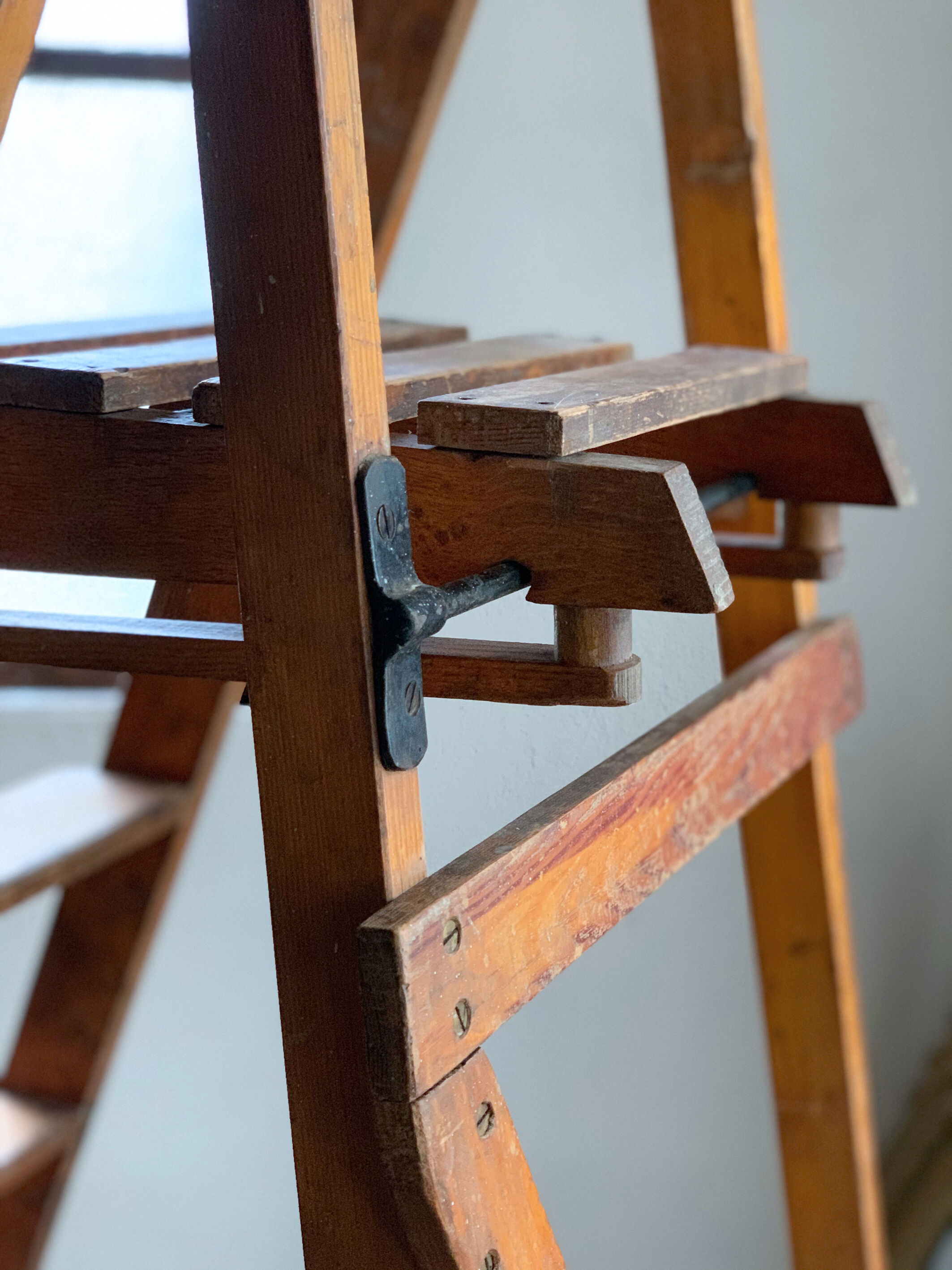 Former Slingsby wood workshop stepladder - 7 steps - english