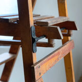 Ancien escabeau d’atelier bois Slingsby - 7 marches - anglais
