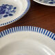 Vintage Luneville deep plate set model Évian – floral decoration