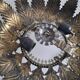 Vintage sun ceiling or wall light, antique sunburst light fixture