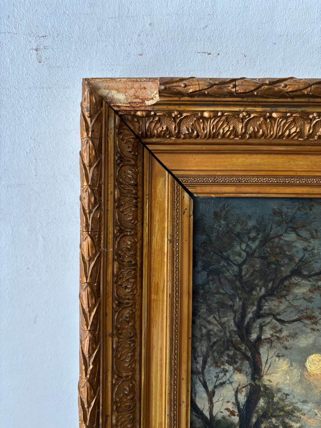 Moonlit landscape, 19th century