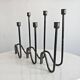 Set of 3 modern mid-century candle holders by Lino Sabattini