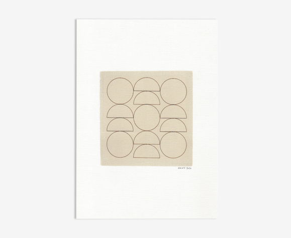 Illustration sur papier • m482 • signée eawy