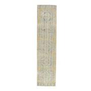 1970s Turkish Oushak Wool Distressed Rug 81x352