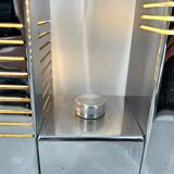 Vintage chrome and plexi table lamp attr. to Gaetano Missaglia, 1970s