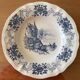6 antique deep plates in Sarreguemines earthenware
