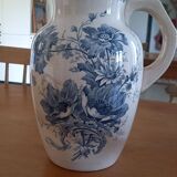 Sarreguemines earthenware pitcher