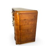 Buffet en noyer Art déco italien, de grande qualité.