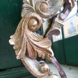 MIRROR IN LOUIS XV STYLE WITH GILDING AND SILVERING