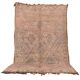 Peach Vintage Moroccan Wool Rug 188 x 317 cm , Berber Rug Handmade, Unique