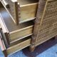 Vintage rattan chest of drawers has 3 drawers.