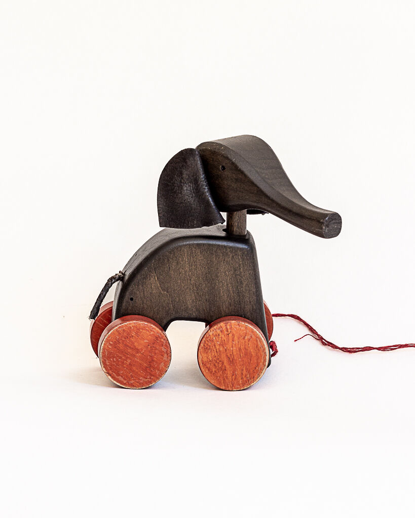 Elephant toy on wheels⎮60s/70s