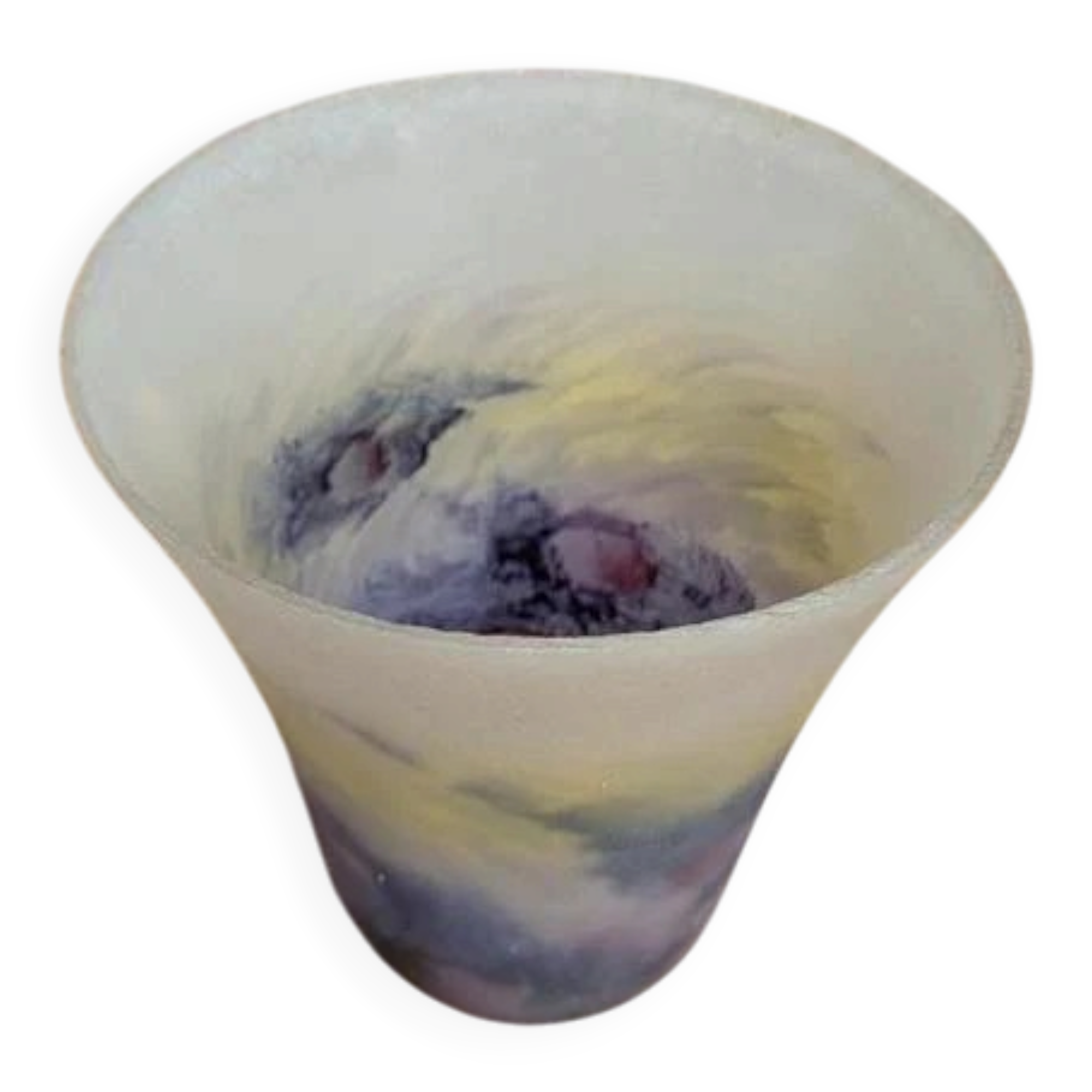 Antique lampshade in glass paste