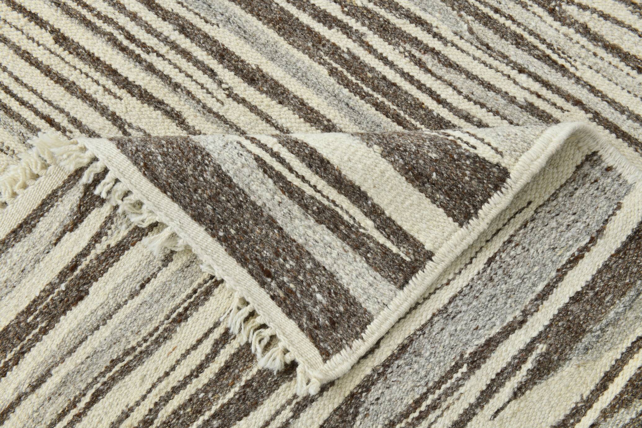 8x10 Brown & Beige Modern Wool Turkish Rug, 238x324Cm SK 34372