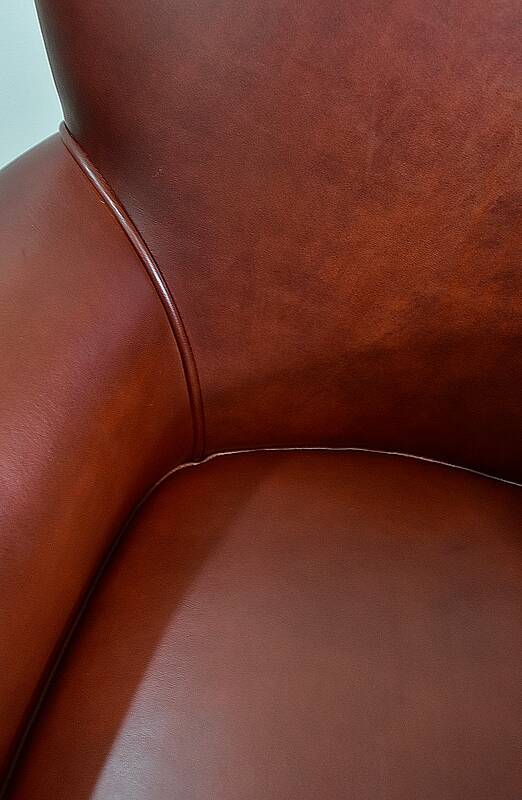 Pair of Small Club Armchairs in Sheepskin - Reproduction