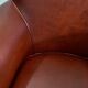 Pair of Small Club Armchairs in Sheepskin - Reproduction