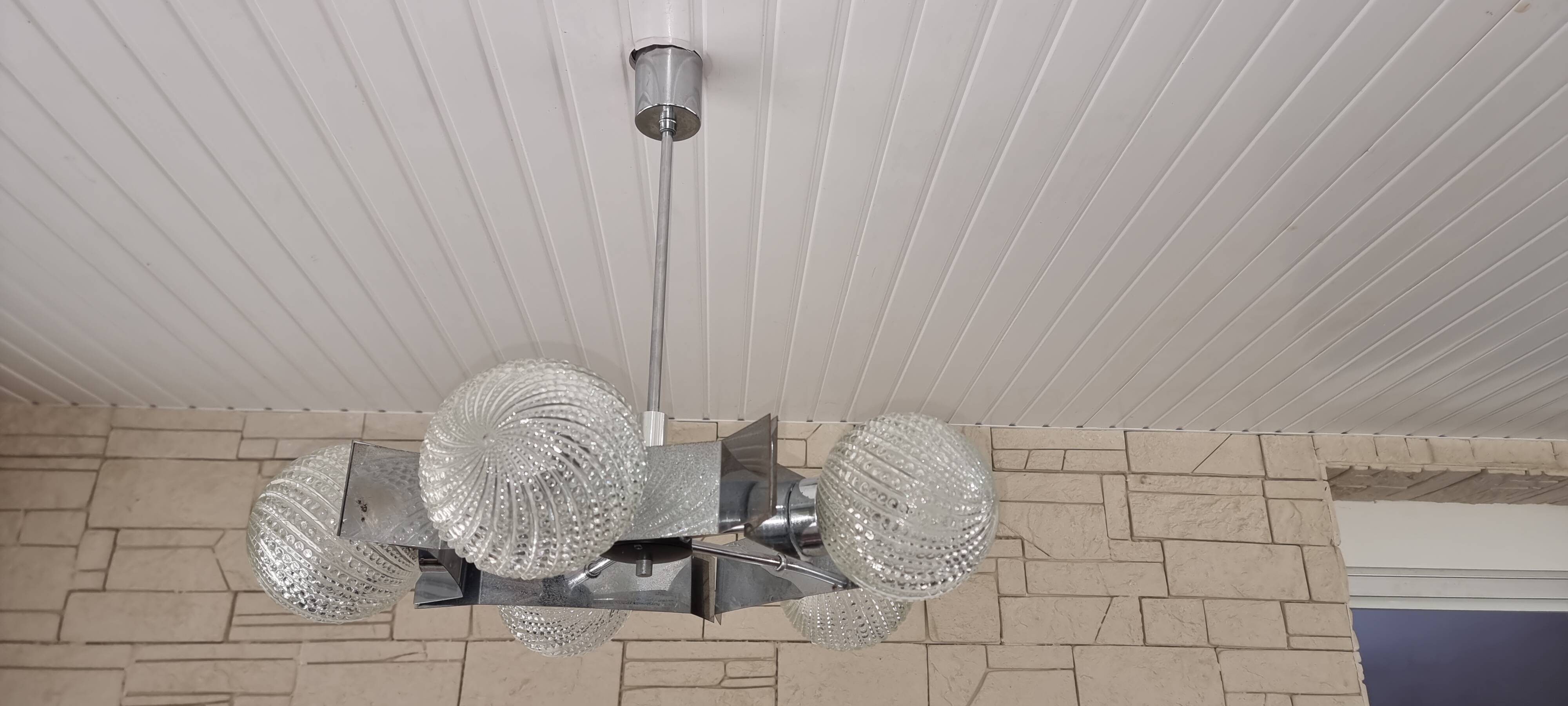 60s Chrome Chandelier