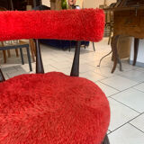 Chaise vintage scandinave moumoute circa 1960