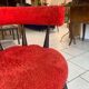 Chaise vintage scandinave moumoute circa 1960