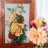 Roses, signed oil painting