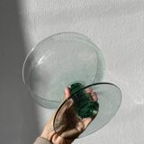 Murano blown glass fruit bowl / footed dish