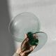 Murano blown glass fruit bowl / footed dish