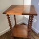 Side table / wooden pedestal Art Deco shelf spools from the 1950s