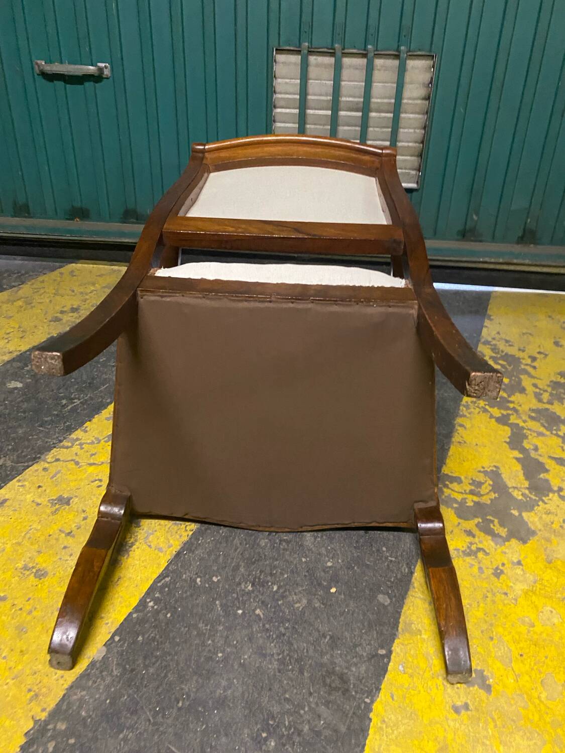 Restoration period armchair with crosses