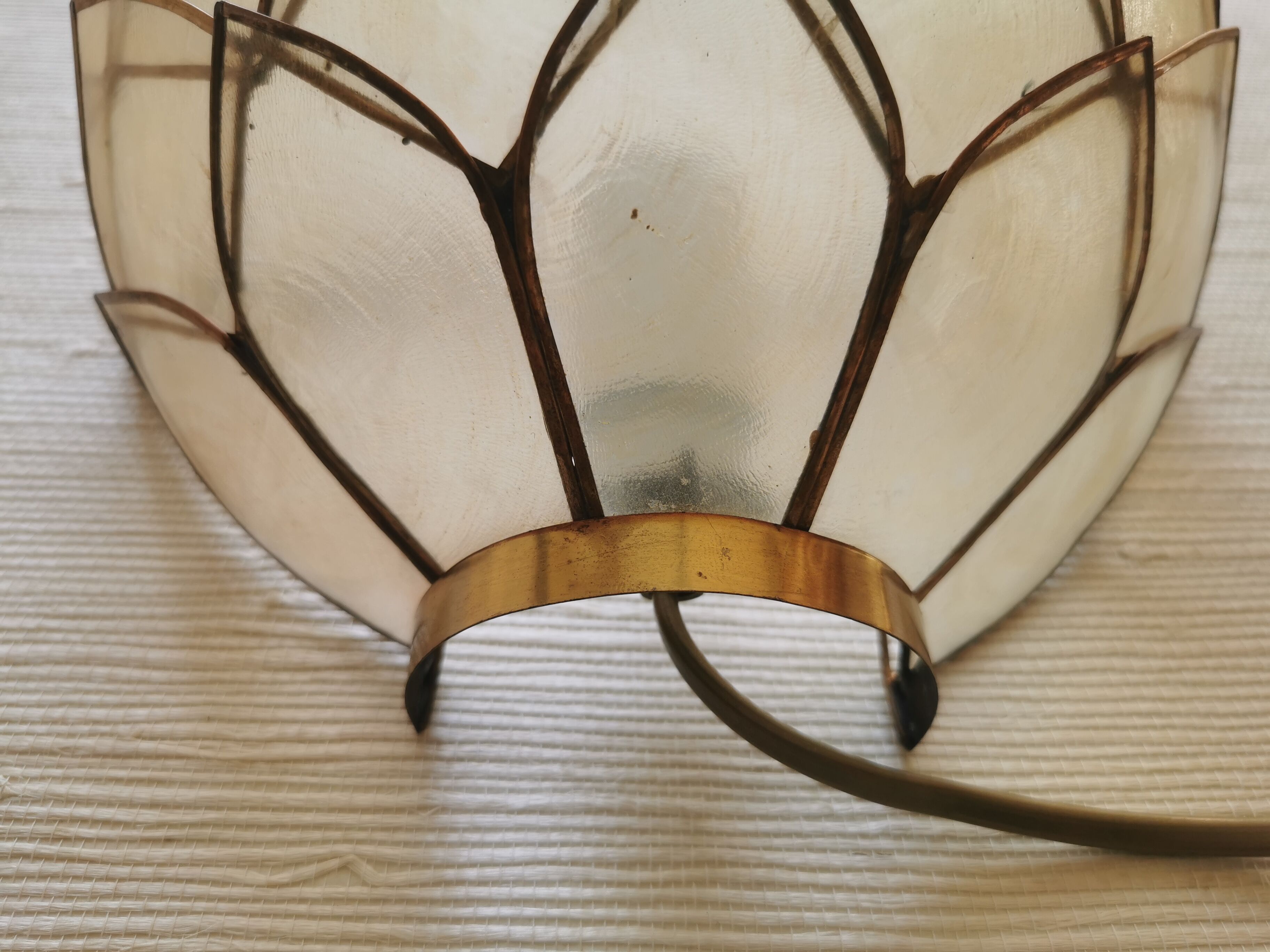 Paire d'appliques lotus