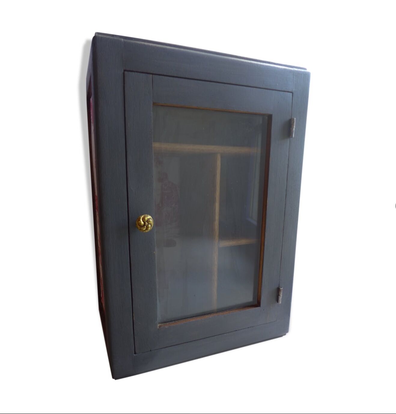 Black pharmacy cabinet