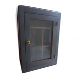 Black pharmacy cabinet