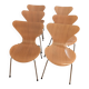 6 Fritz Hansen chairs, model series 7