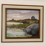 Original Swedish Oil on Canvas "Landscape"- by Sture Vilhelm (Ville) Walden