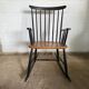 Rocking chair Scandinavian design attributed to Inge Andersson vintage 1960