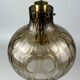 60s 70s ceiling lamp Glashütte Limburg Germany glass & brass Space Age