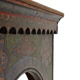 Antique hand-painted Moroccan Moorish Zouak side table