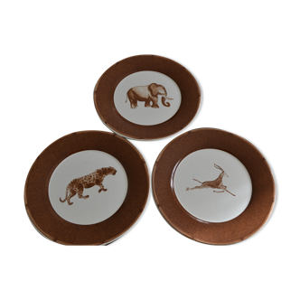 Set of 3 dessert plates Moulin des Loups