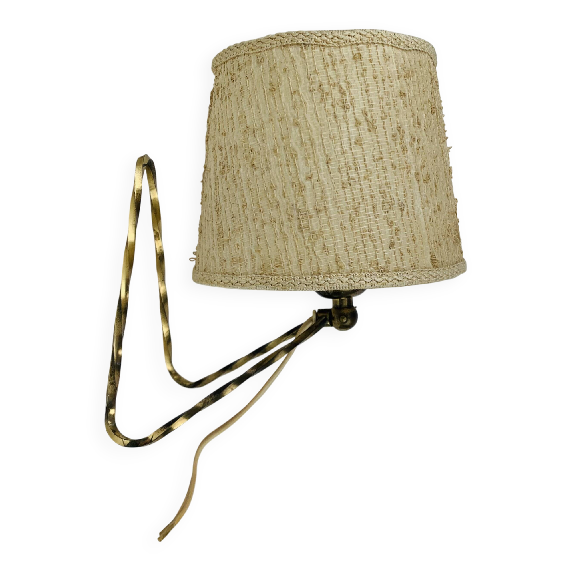 Vintage 50s brass wall lamp