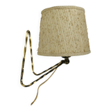 Vintage 50s brass wall lamp