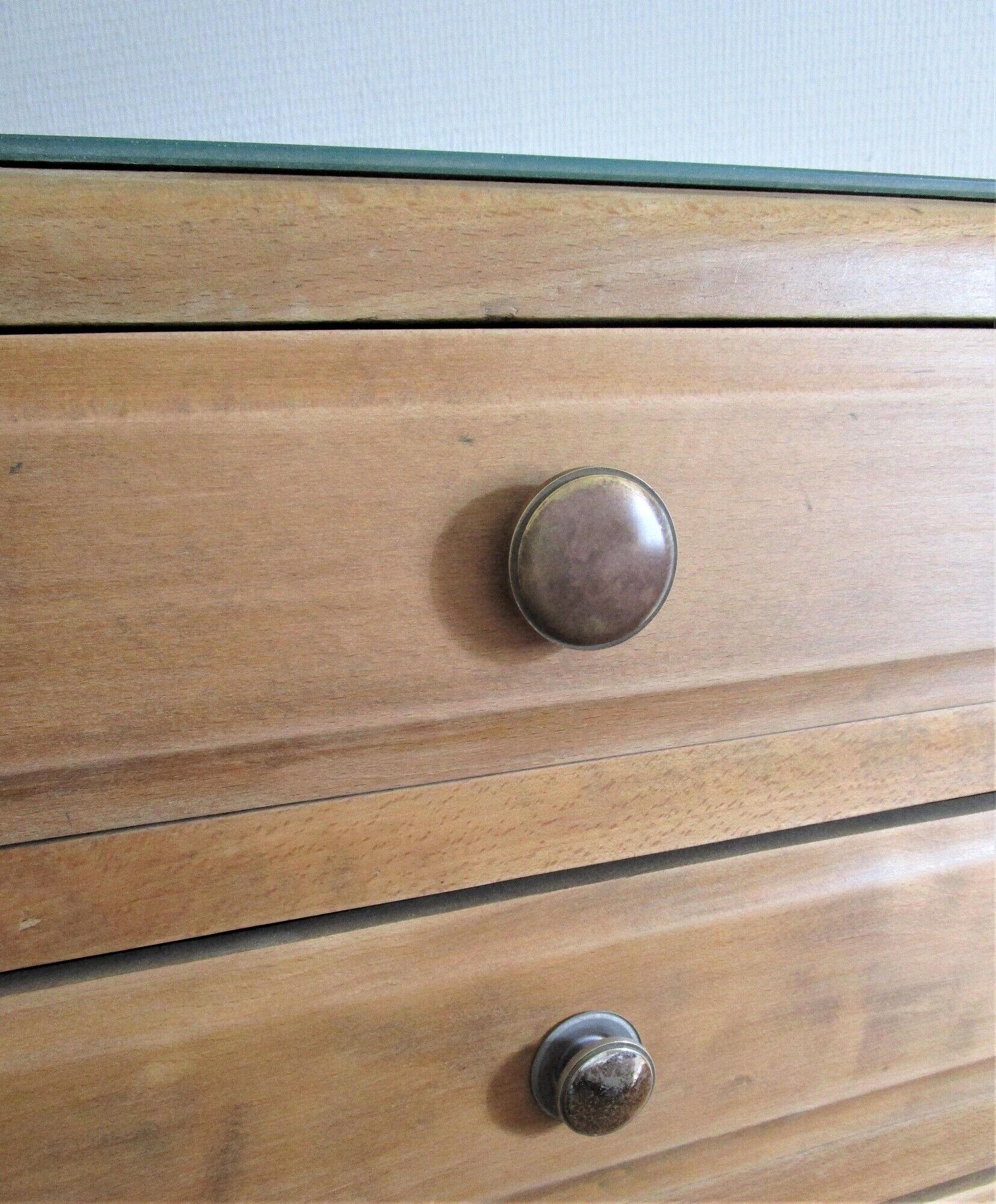 Wooden dresser five drawers vintage 50s