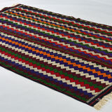 Anatolian handmade kilim rug 226 cm x 132 cm