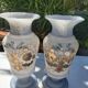 Paire de vases en opaline romantique Napoléon III