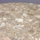Round breccia marble pedestal table | 1980s vintage stone dining table | Postmodern