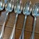 Set of 6 silver-plated dessert spoons by Ravinet d'Enfert.
